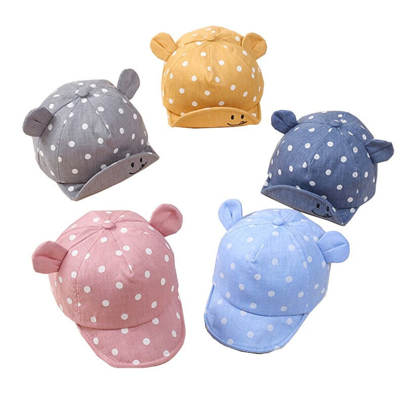 Gestreiften Baby Hut Sommer Baumwolle Baby Junge Kappe Einstellbar Säuglings Hüte für Mädchen 6-18M 1 PC