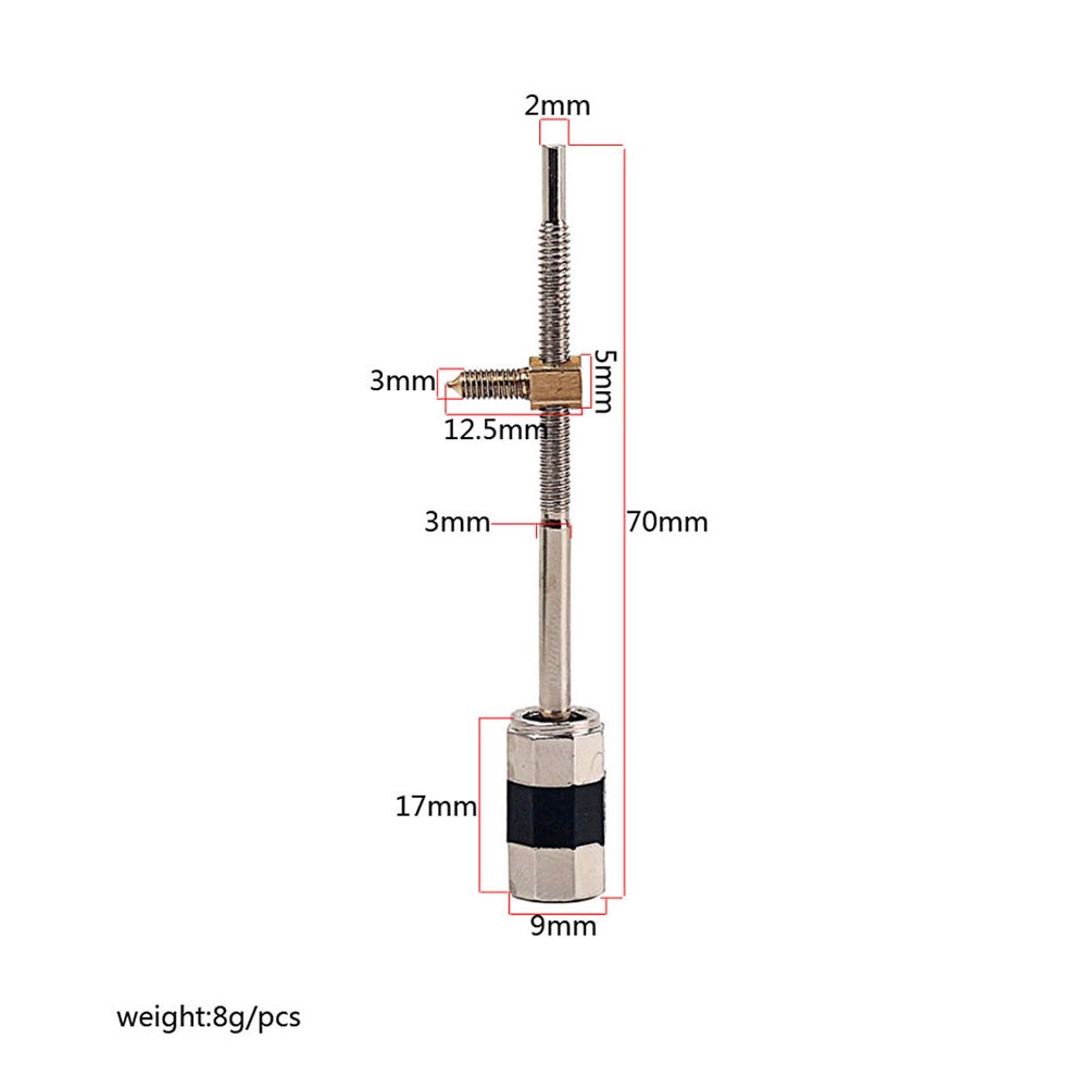 2pcs Durable Metal Cello Bow Screw Stringed Instruments Accessories for Cellist Musical Instrument Parts BA23 Silver