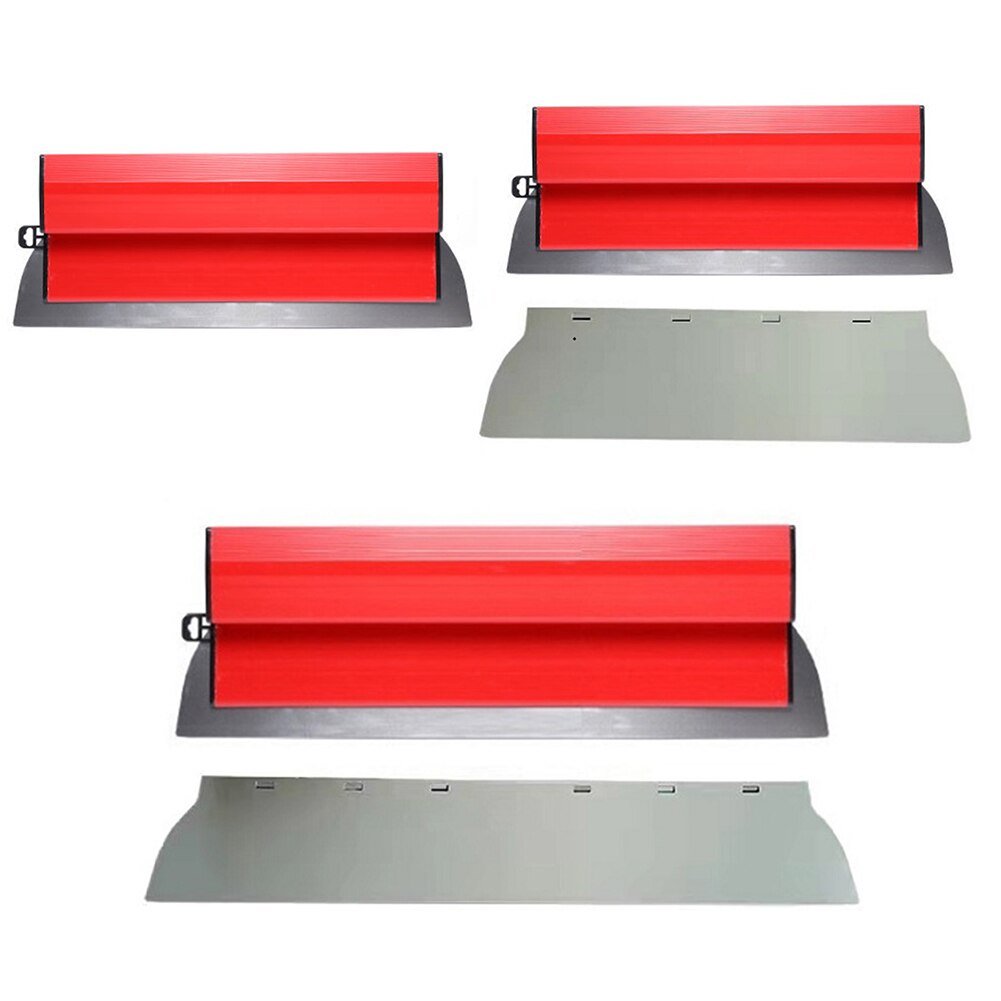 Outil Pro de lissage des cloisons sèches, outil de plâtrage de murs, en acier inoxydable, pour peinture de finition, lames d'écumage, 25/40cm