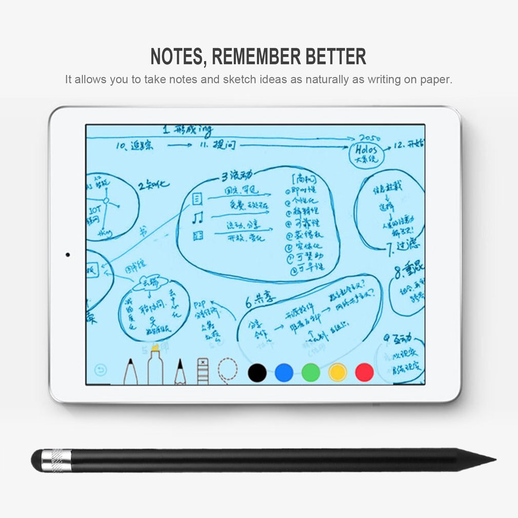 Plastic Pencil Round Stylus Capacitive Penc Stylus Pencil Avoid Finger Fatigue On Any Mobile Phone Tablet