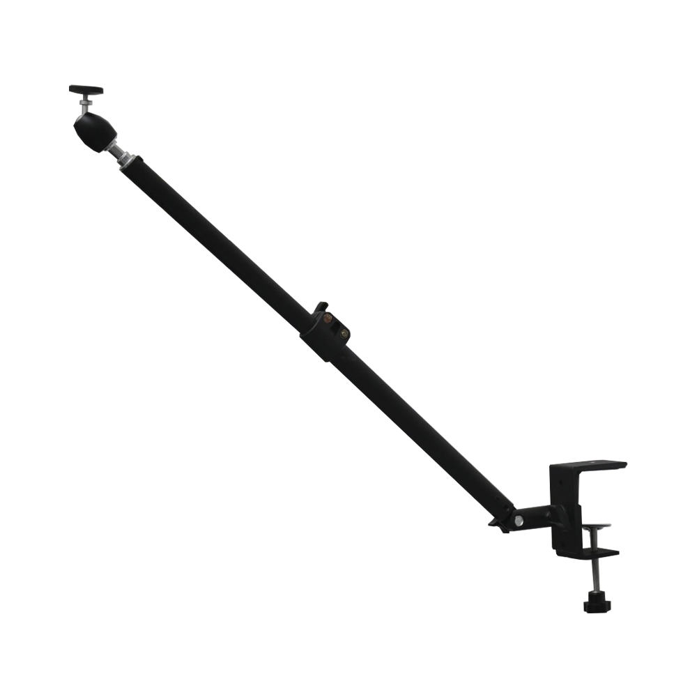 Treppiede con clip da tavolo Monitor da scrivania in piedi con testa a sfera da 1/4" Anello luminoso Staffa regolabile Supporto per fotocamera DSLR: Default Title