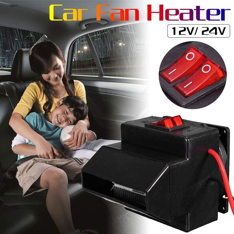 Chauffage en céramique portatif de voiture et ventilateur, 24V 150W-300W le chauffage rapide automatique décongèle le véhicule de désembuage de pare-brise de désembuage de désembueur: Default Title
