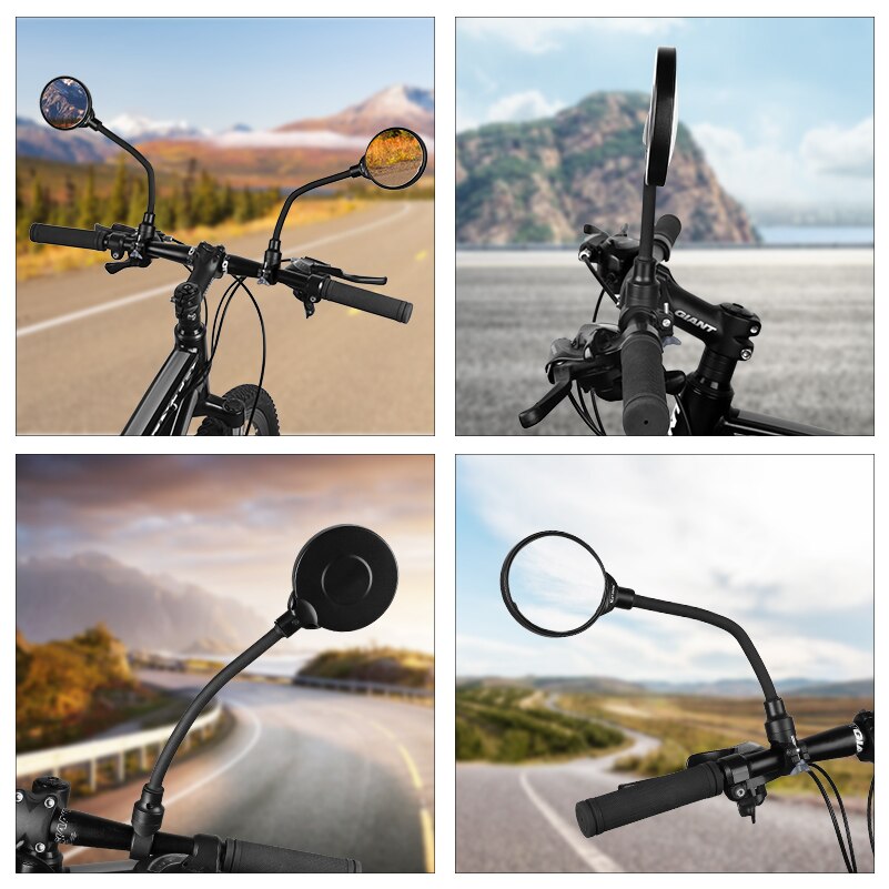 1Pcs Fiets Verstelbare Spiegel Mtb Racefiets Achteruitkijkspiegel Veiligheid Stuur Hoek Spiegels Fietsen Achteruitrijcamera Fiets Accessoires Onderdelen