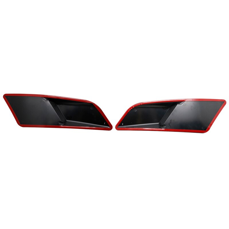 ABS Plastic Car Air Intake Scoop Bonnet Hood Vent Front Hood Vent Fit For Ford Mustang Panel Trim 2pcs