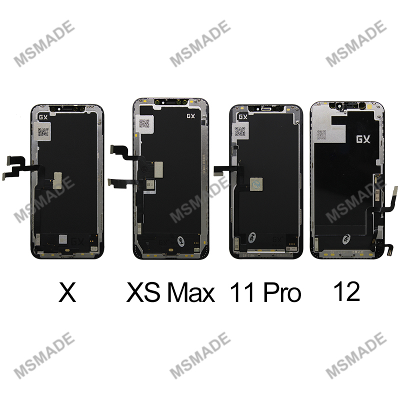 GX OLED For iPhone X XS XR XS Max Display Touch Screen For 12 11 Pro Max 12 Mini 12Pro Max For iPhone 13 LCD Assembly Parts