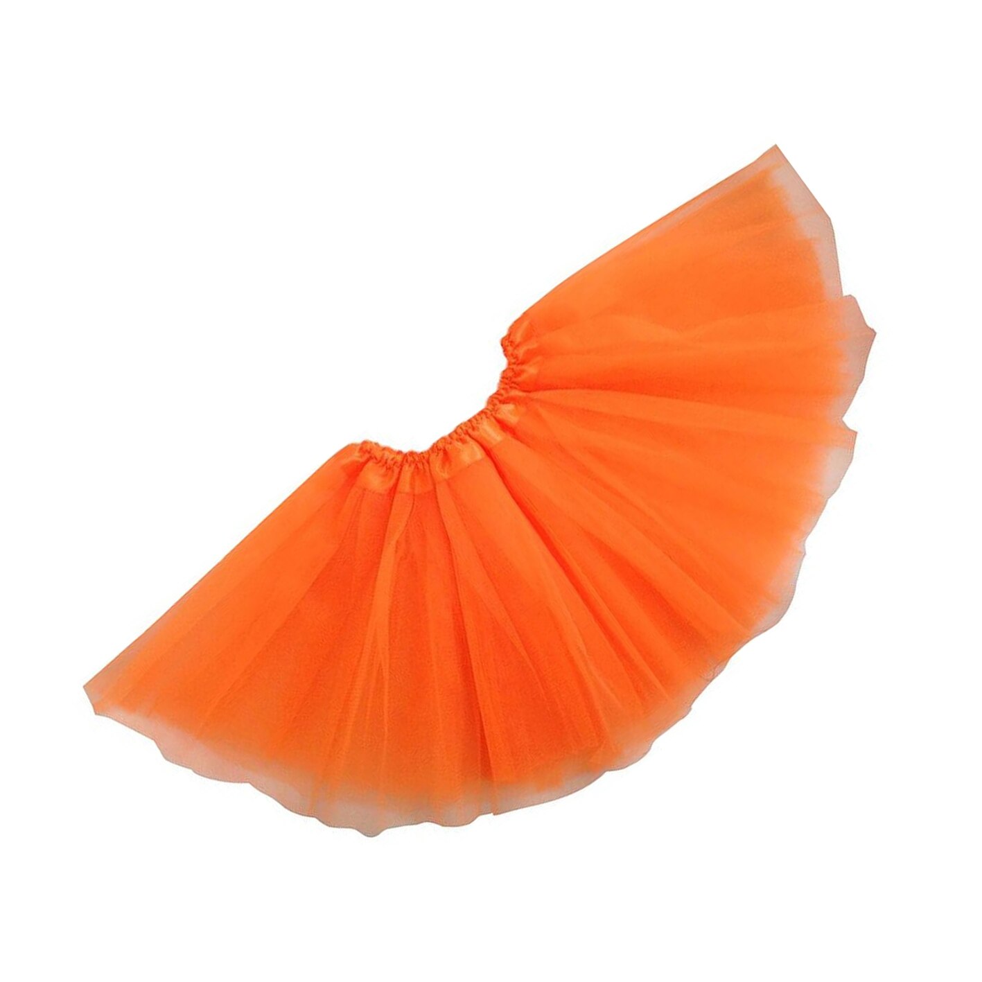 girls Modern ballet Fairy tutu skirt orange
