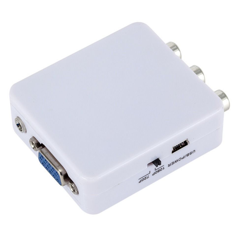 Bekväm  av2 vga  av2 vga-omvandlare av till vga vga-utgång av till vga-adapter av-ingång rca till vga för set-top-box/vcd/dvd/webbkamera