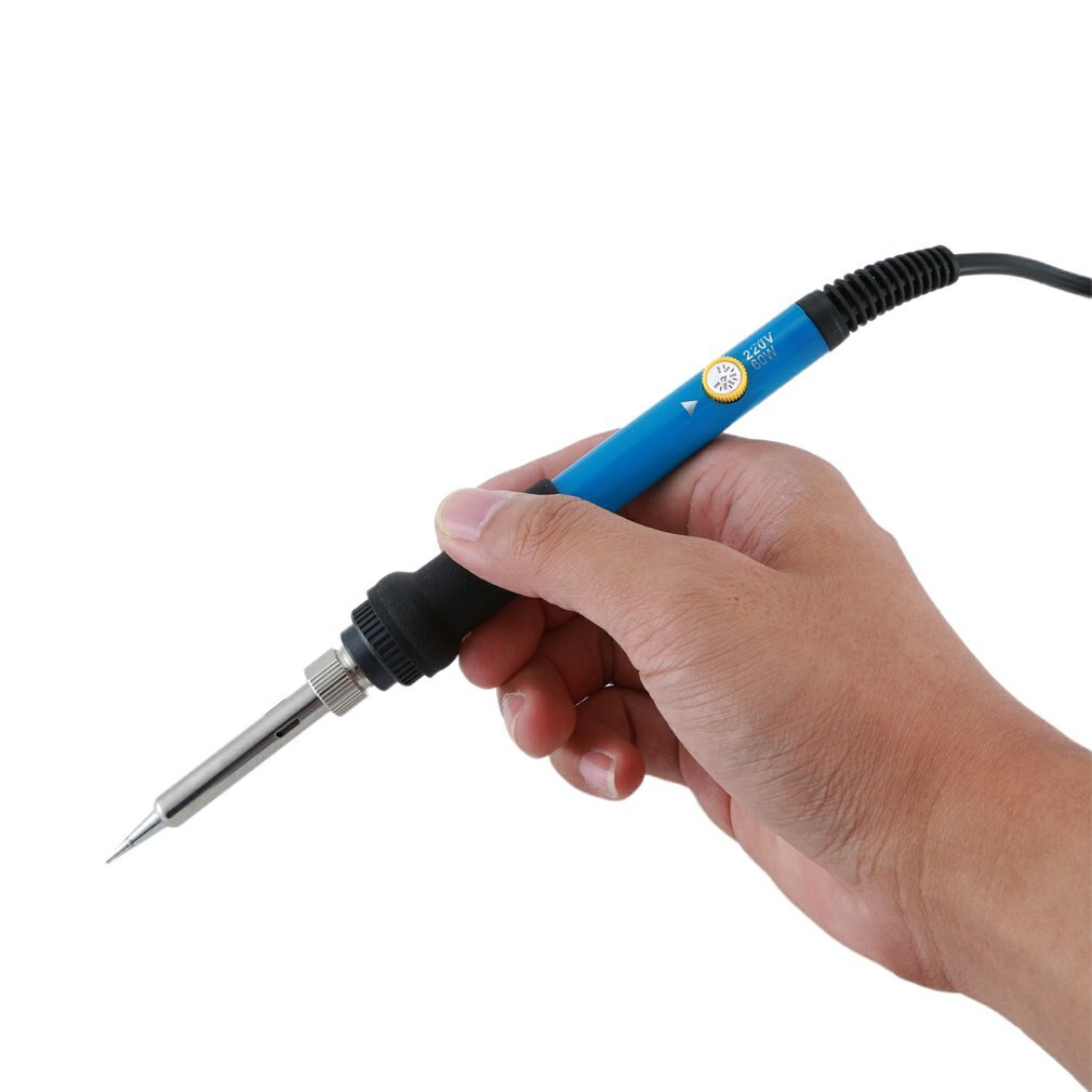 12PCS SET Adjustable Temperature Electric Soldering Iron 220V Welding Solder Rework Station Heat Pencil Tips Repair Tool
