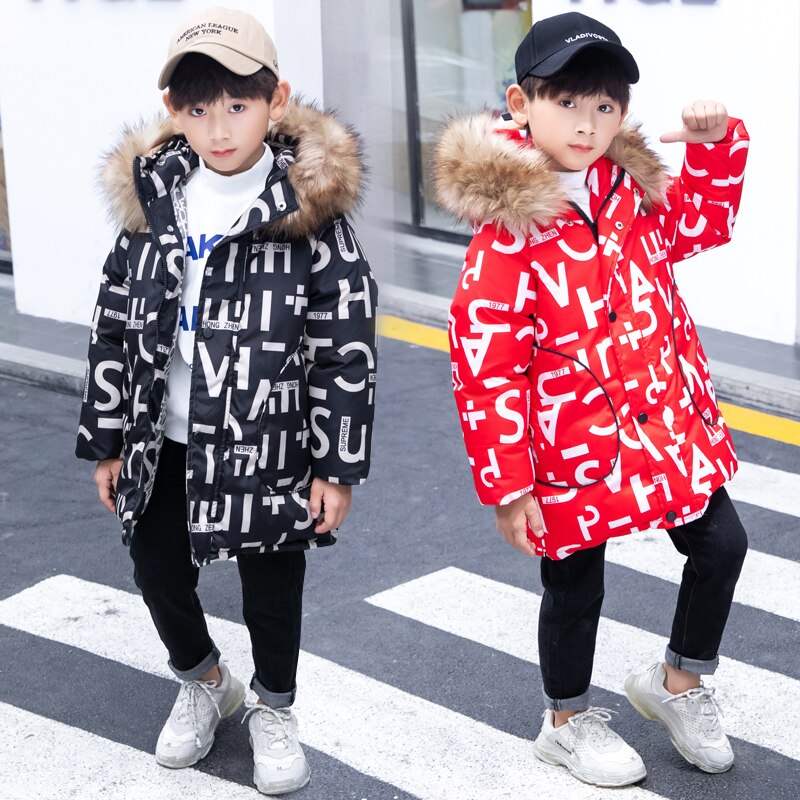 Peuter Boy Winter Jassen Kinderen Winter Jas Jongens Bontjas Parka Tiener 3 Tot 12 Jaar Kind Bovenkleding casual Hooded