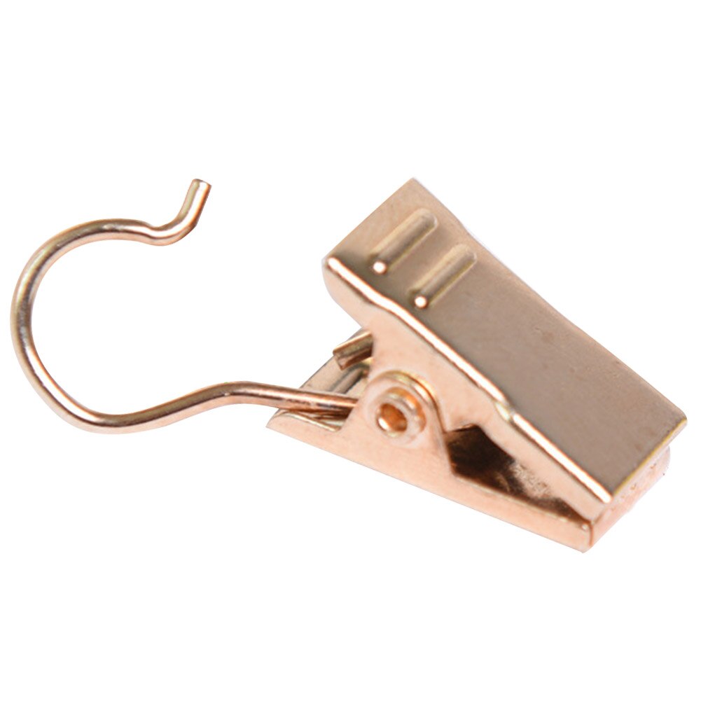 20pcs Anti Rust Curtain Clip Replacement Part Stainless Steel With Hook Window Drapery Diaplay Bedroom Decoration Art Home Hotel