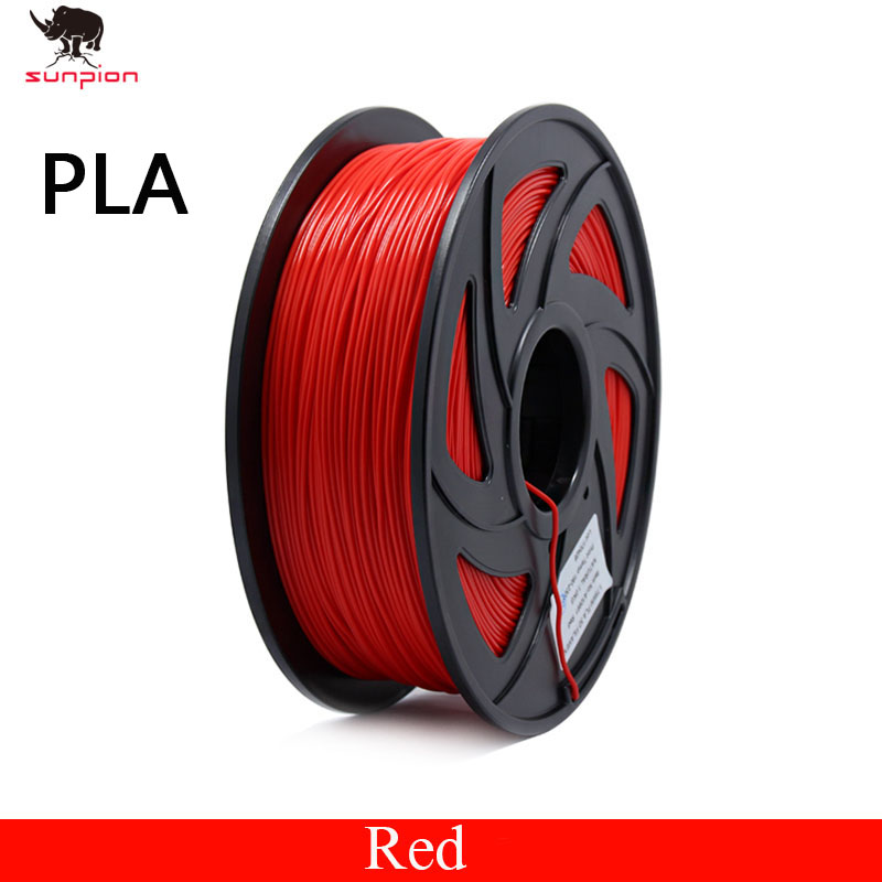 PLA 3D Printer Filament 1.75mm PLA 1.75 Filament 24 Colors White Dimensional Accuracy +/- 0.05 mm, 1kg / Spool: Red