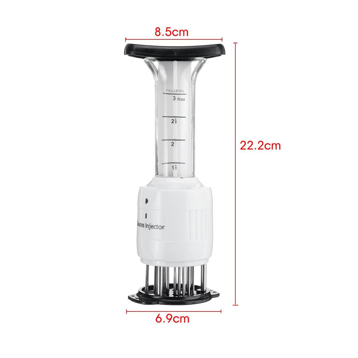 Meat Tenderizer Needle Steak Meat Injector Marinade Flavor Syringe Kitchen Gadgets Meat Tools Seasoning Injection Multi Function