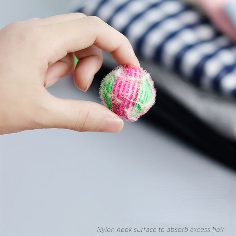 1 Pc Laundry Washing Machine Sticky Hair Anti-entanglement Cleaning Clothes Ball 4cm Mini Nylon Laundry Balls for Home Products