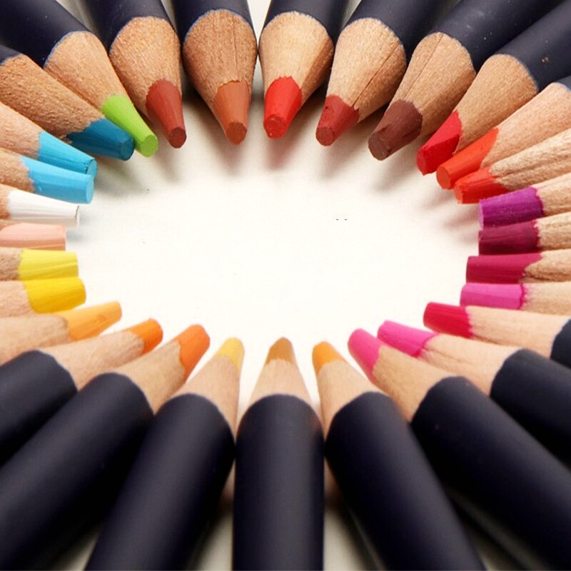 NYONI-lápices de acuarela suaves para artista, Kit de lápices de colores solubles en agua para dibujar y pintar, suministros de arte para niños