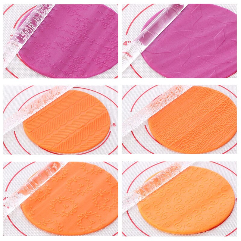 Sztuka ceramiczna druk akrylowy glina rolka przezroczysta rzeźbiona tekstura dokonywanie glina glina polimerowa płyta formowanie drukowanie narzędzia garncarskie