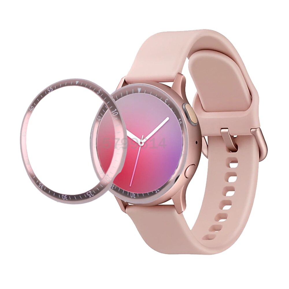 For Samsung galaxy watch Active 2 40mm 44mm Bezel Ring Case Cover Frame Anti Scratch Metal Protection Bezel for Samsung watch