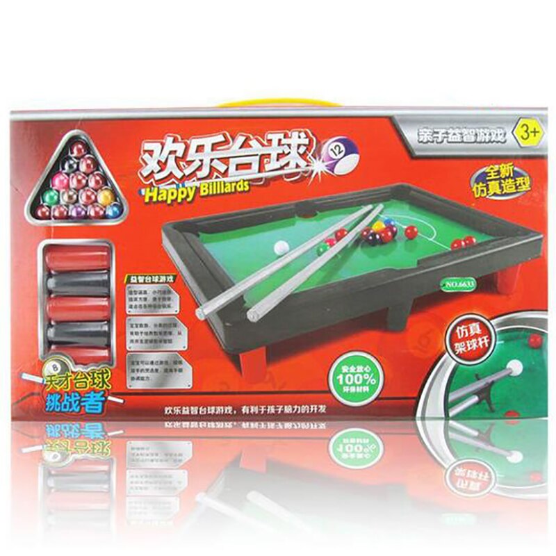 freundlicher Party Spiel Leichte Tisch oben Schwimmbad Tisch einstellen Billard Spielzeug Snooker Spiel Schreibtisch Für Art freundlicher Für drinnen draussen