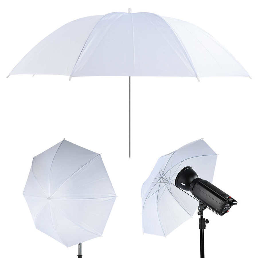 33 Inch Doorschijnend Wit Soft Paraplu Voor Fotografie Studio Flash Light Diffuser Softlight