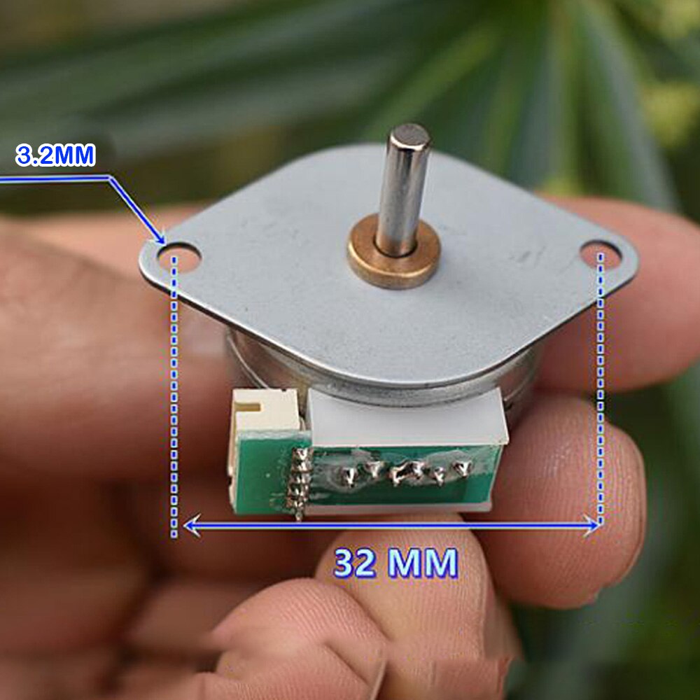 Mini 4 Phase 5 Wire Stepper Motor Micro Mini 25MM 25 SPG0001 15 Degrees Step Motor Small Precision Electric Model Toy Engine