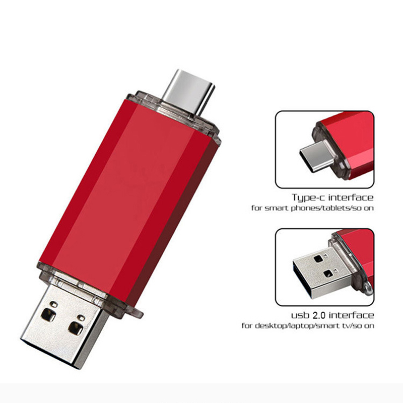 Multifunktionales otg 2 in 1 typ-c usb-Stock 128gb cle usb-Stock 8/16/32/64 gb usb-Stock für telefon