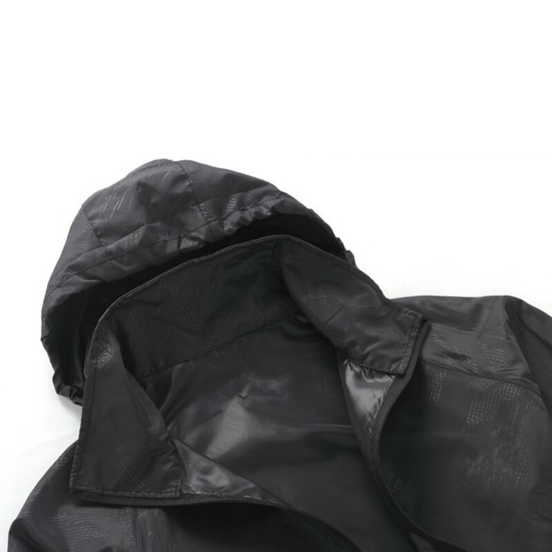 Unisex vandtæt stof vindtæt ultra-let hurtigtørrende jakke cykel løbende udendørs sport regnfrakke vandtæt jakke