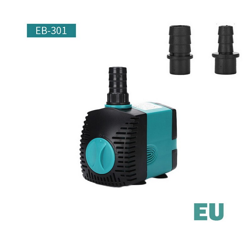 3/6/10/15/25W/35W Ultra-Quiet Submersible Water Fountain Pump Filter Fish Pond Aquarium Statuary Hydroponics Tank Fountain Tool: EB-301 3W