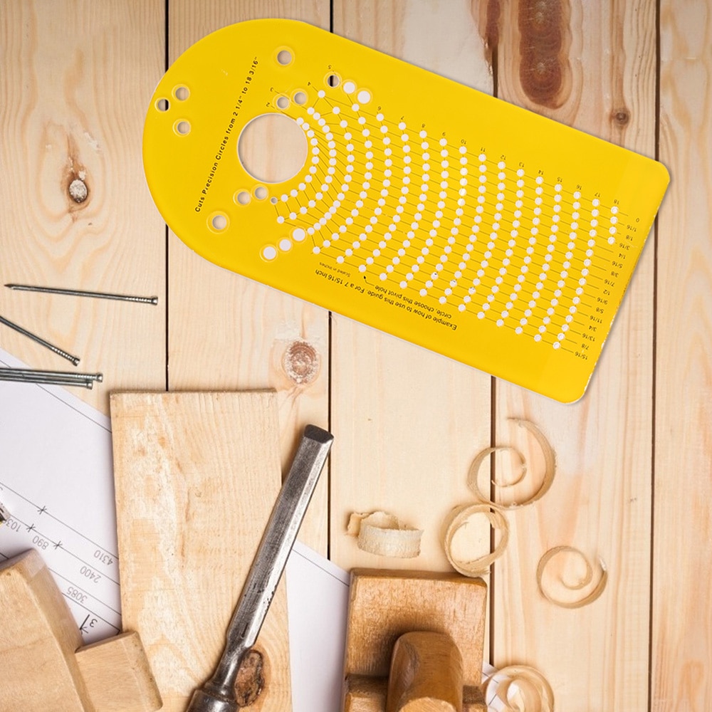 1 Pc Circle Cutting Jig For Electric Hand Trimmer Wood Router Woodworking Milling Circle Groove DIY Hand Woodworking Tool Set