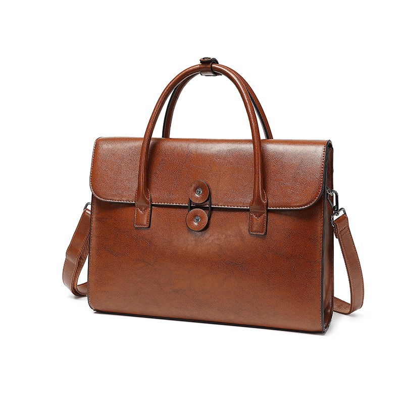 2024 neue Laptop Handtasche Damen Aktentasche 14 Zoll für fortschrittlich Sinn Schutzhülle Aufbewahrung Leder flache Tasche Anwalt Tasche: Orange
