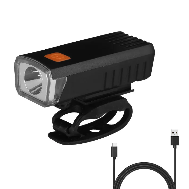 Polkupyörän etuvalo takavalo usb ladattava led vedenpitävä ulkokäyttöön tarkoitettu maastopyörän lamppu kellovalo polkupyörän lisävarusteet: Valkoinen