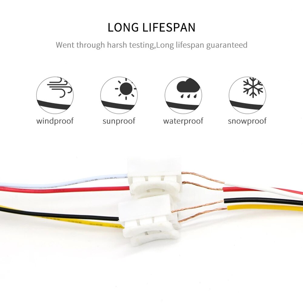 Jeatone 20m samtaleanlæg 4 ledninger kabel videoovervågning videokamera 4 ledninger kabel 4*0.5mm 20 meter