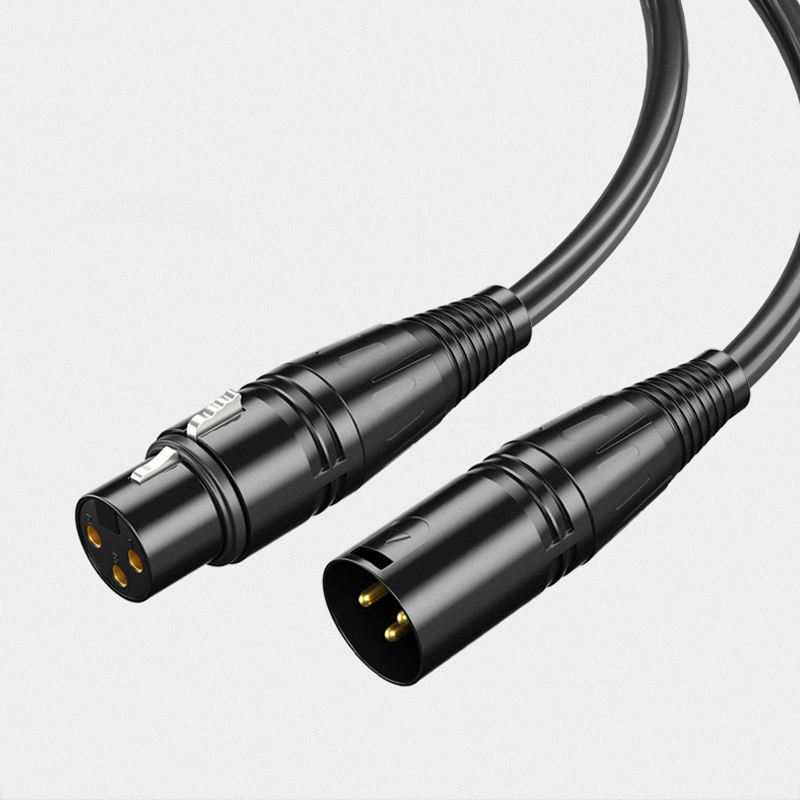 Kabel XLR męski na żeński Połączenie mikrofonu Cannon Zrównoważony kabel Karon Linia audio Kabel męski żeński 1 m 2 m 3 m