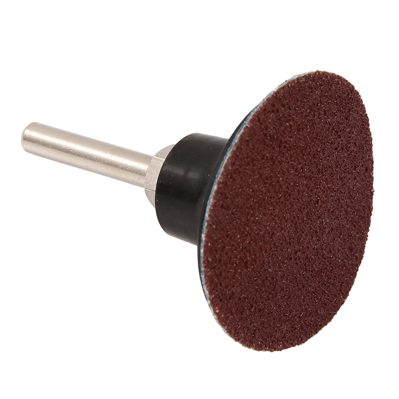 ¡Oferta! Set de discos de lijado de 80 Uds. Roloc de 2 pulgadas, discos de cambio rápido con soporte de 1/4 pulgadas para amoladora, tira de superficie, pulidor
