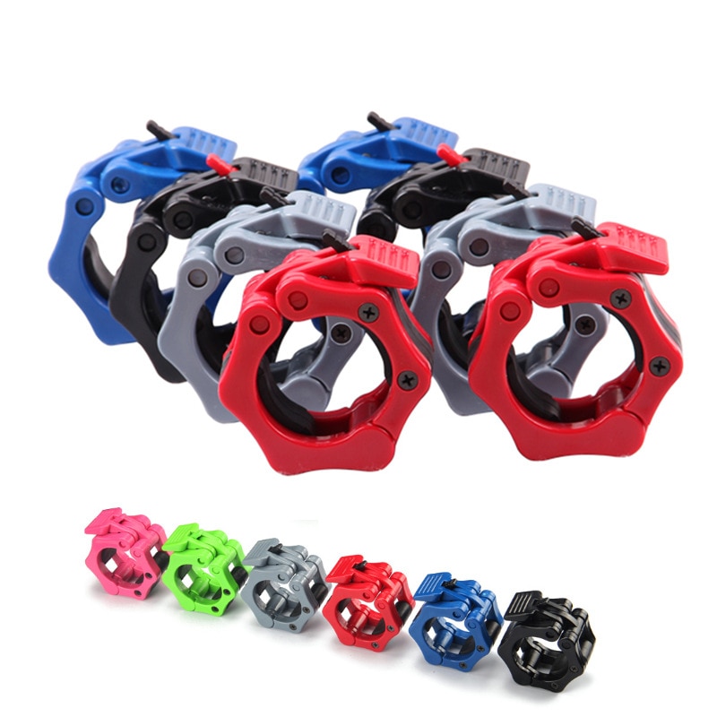 Olympic Barbell Clamps 2inch Quick Release Pair of Locking Weight Bar Plate Locks Collar Clip for Weightlifting Fitness Training