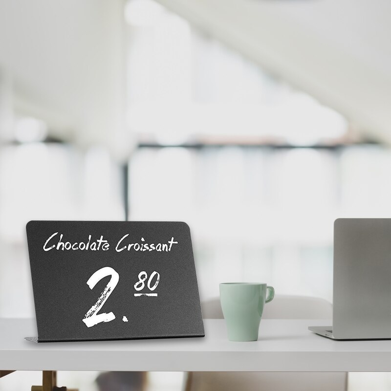 10 Pack Rustic Acrylic Mini Chalkboard for Liquid Chalk Markers and Chalk U4LD