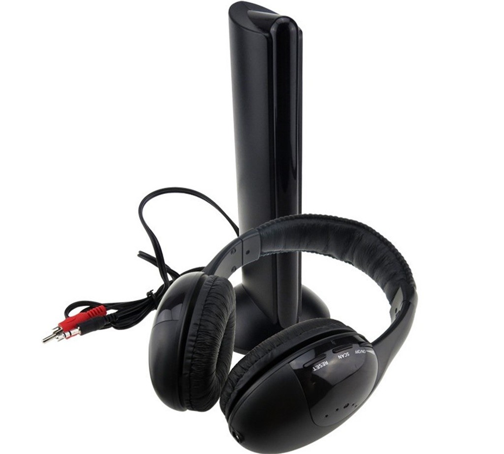 5 en 1 casque sans fil casque sans fil RF casque écouteurs pour TV DVD PC FM Radio sans fil surveillance pour iPhone #1006