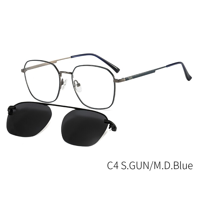 CEOFY-Montura de gafas magnéticas para hombre y mujer, anteojos para miopía con prescripción clara, montura polarizada