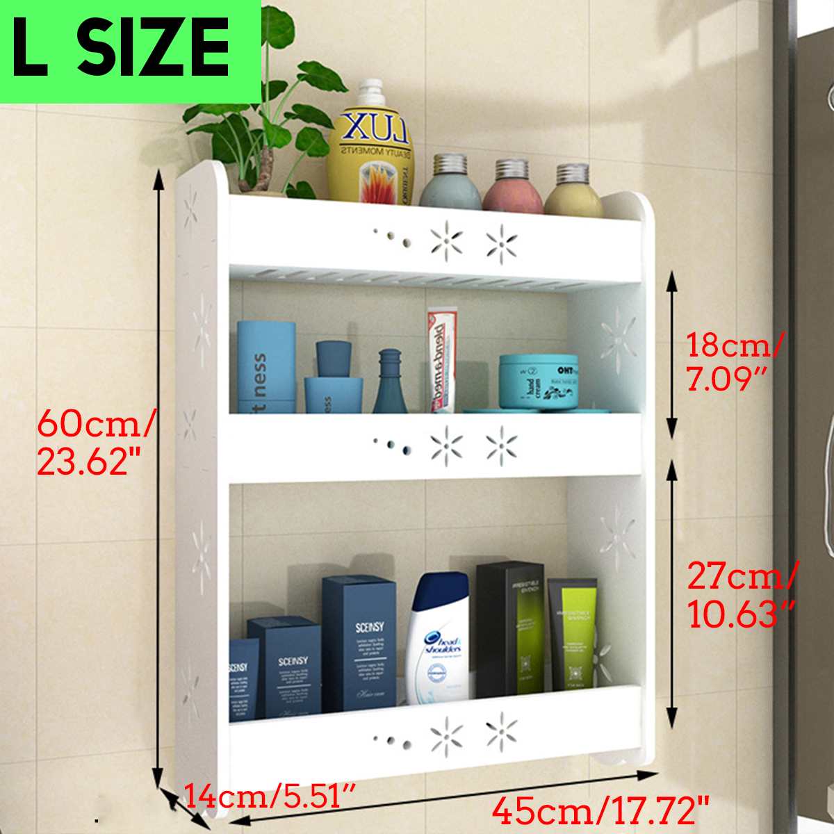 Skin Rack Non-Perforated Bathroom Kitchen Wall-Mounted Stora... – Grandado