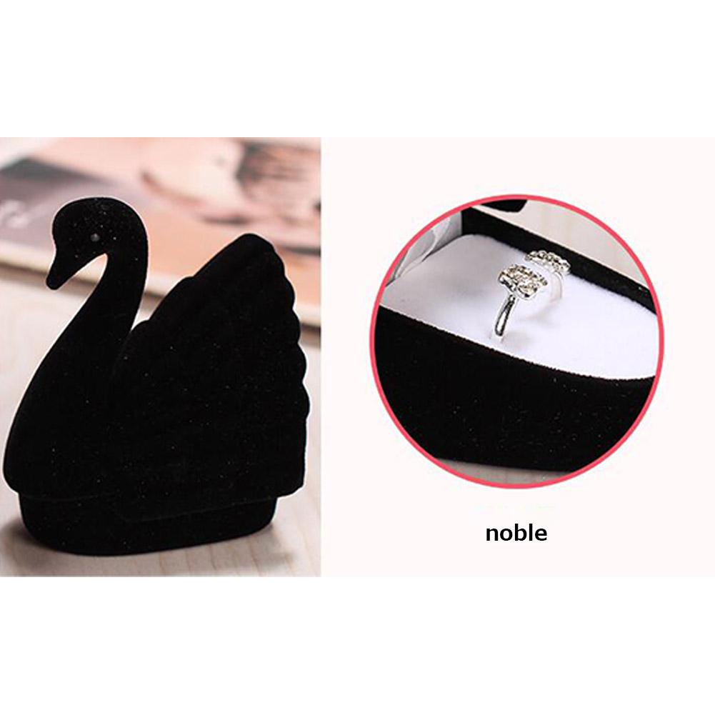 Ring Box Princess Swan Wedding Trinket Box Collectible Ring Earrings Jewelry Holder