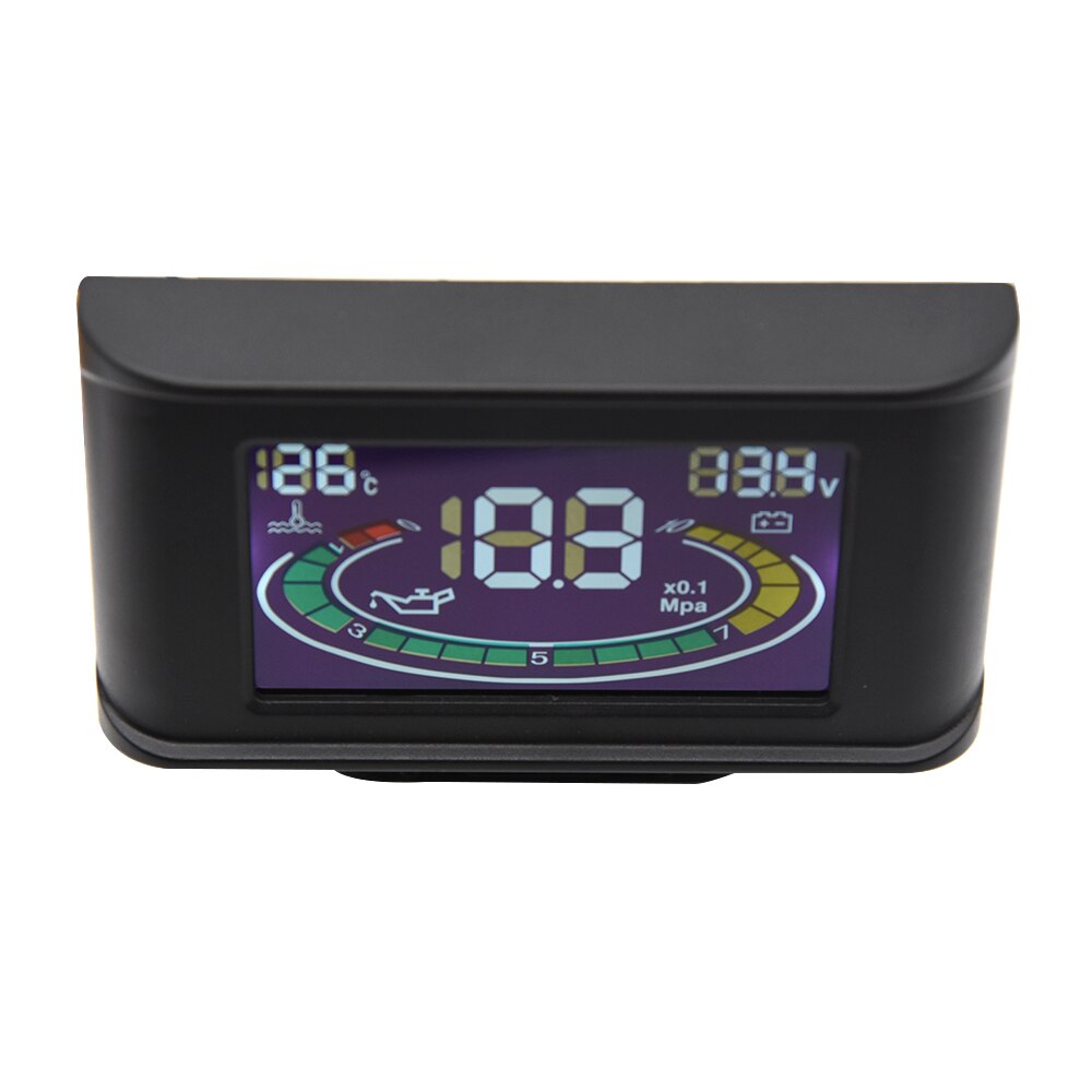 12V 24V Universele Lcd Digitale Truck Auto Voltmeter Oliedrukmeter Water Temperatuurmeter 3 In 1 Auto gauge Met Sensoren