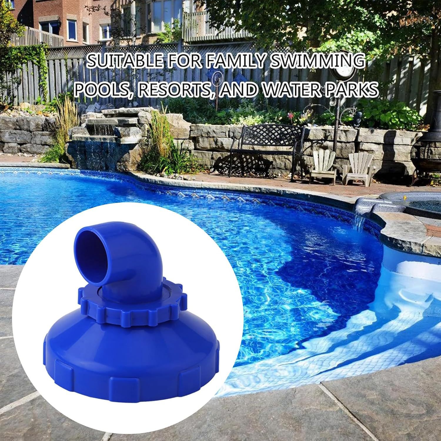 Pool Inlet 360° Rotatable Pool Inlet Nozzle Accessories Pool Backflow Nozzle Flow Inlet Accessories Pool Accessories