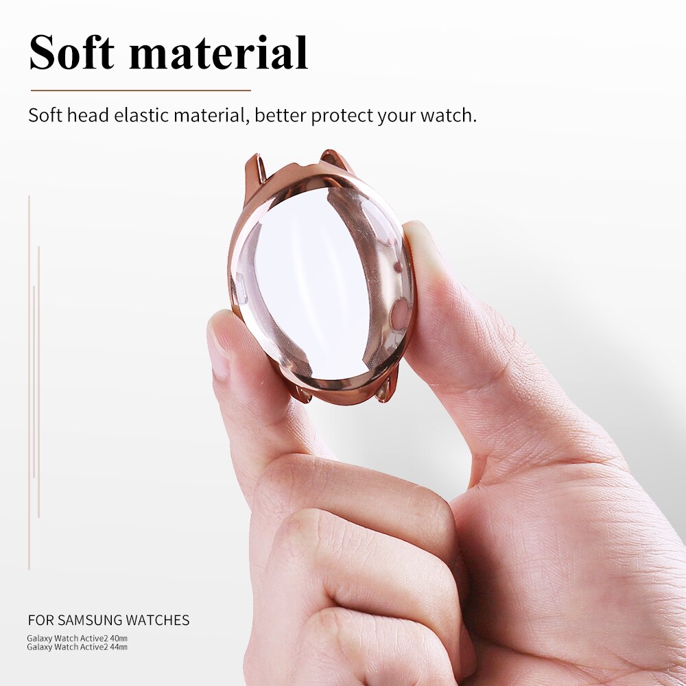 Coque pour Samsung galaxy watch active 2 active 1 housse pare-chocs accessoires protecteur couverture complète silicone Protection d'écran