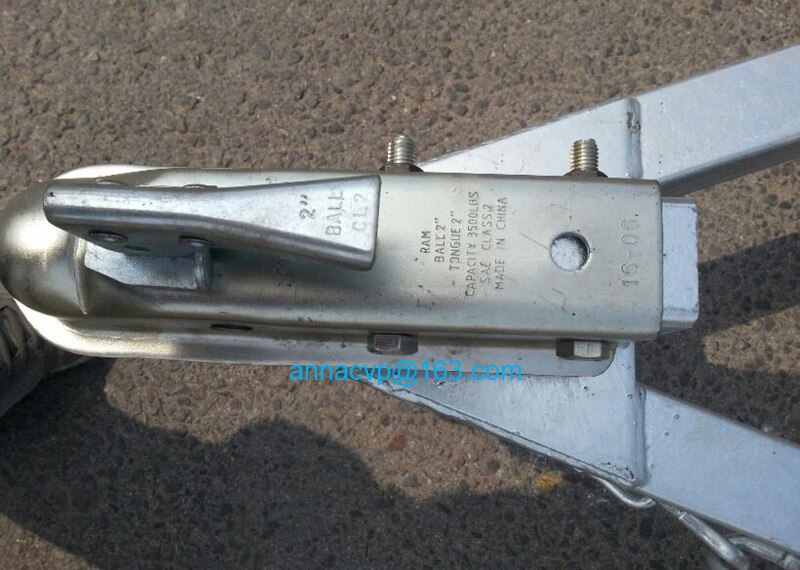 CVP Trailer coupler 2" x 2", trailer coupling STRAIGHT tongue 2", trailer parts, 3500lbs,trailer parts