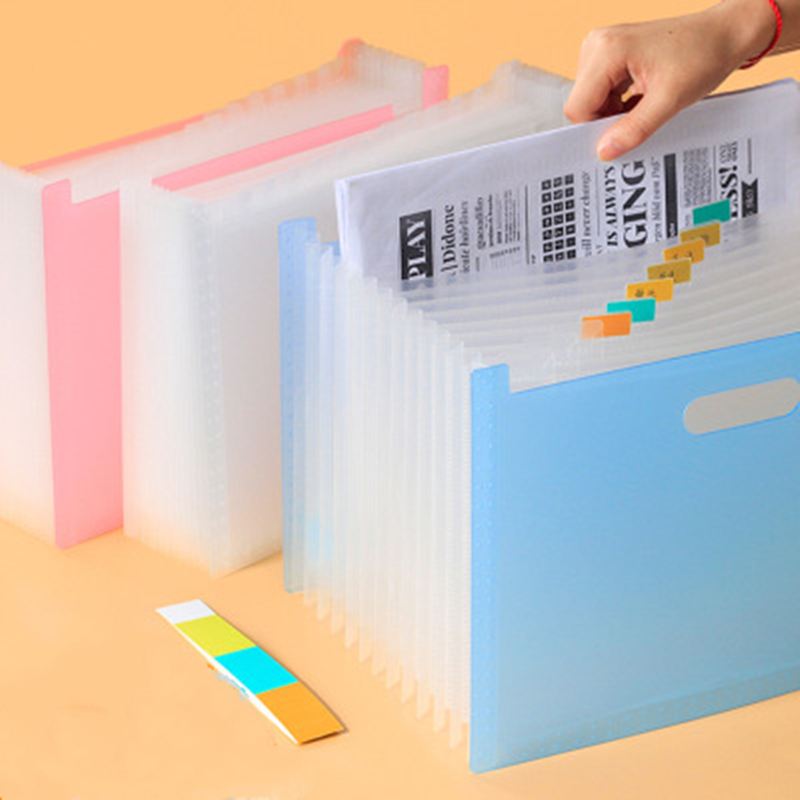 Skrivebordsmappe dokument papir arrangør opbevaringsholder multilayer ekspanderende boks skolekontor papirvarer