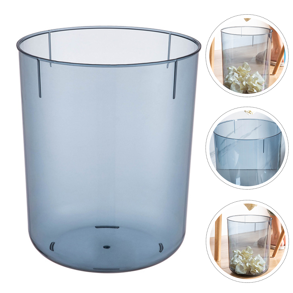 Transparent Rubbish Bin Trash Storage Can Office Rubbish Bin Rubbish Container Garbage Can for Home Office Kitchen