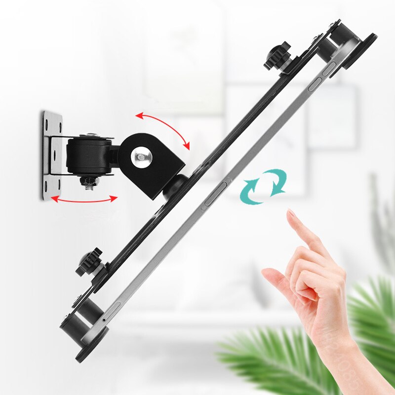Wall Mount Tablet Stand Screen 360° Rotating, Tablets Holder Tilt Angle 90° Support 7-13 inch Tablet PC
