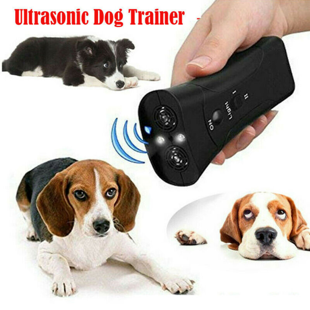 Hond Repeller Ultrasone Dubbele Hoofd Handheld Training Tools Coach Control Outdoor Dierbenodigdheden