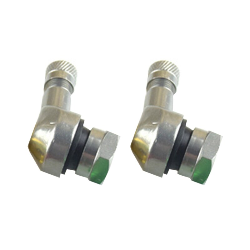 Vástago de válvula de aleación de aluminio con ángulo de 90 grados, vástago de válvula para neumático sin cámara de motocicleta CNC, 2 uds., para piezas de rueda de llanta de 11,3mm: T
