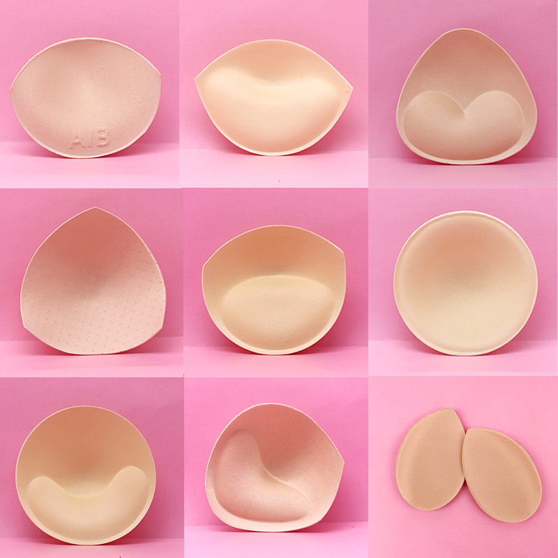 1 paar Schwamm Einsätze In Bh Gepolsterte für Badeanzug Brust Push-Up Füllen Büstenhalter Brust Patch Pads Frauen Dessous Zubehör