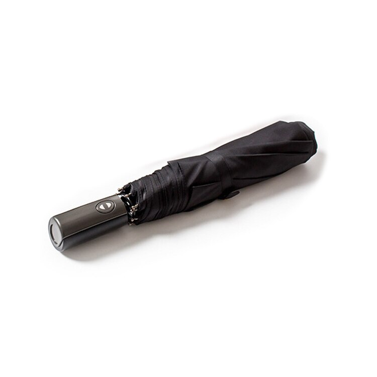 Guarda-chuva masculino chuva mulher marca de qualidade grande 120cm 3 dobrável golfe negócios guarda-chuva guarda-chuva à prova vento automático guarda-sol viagem: Black