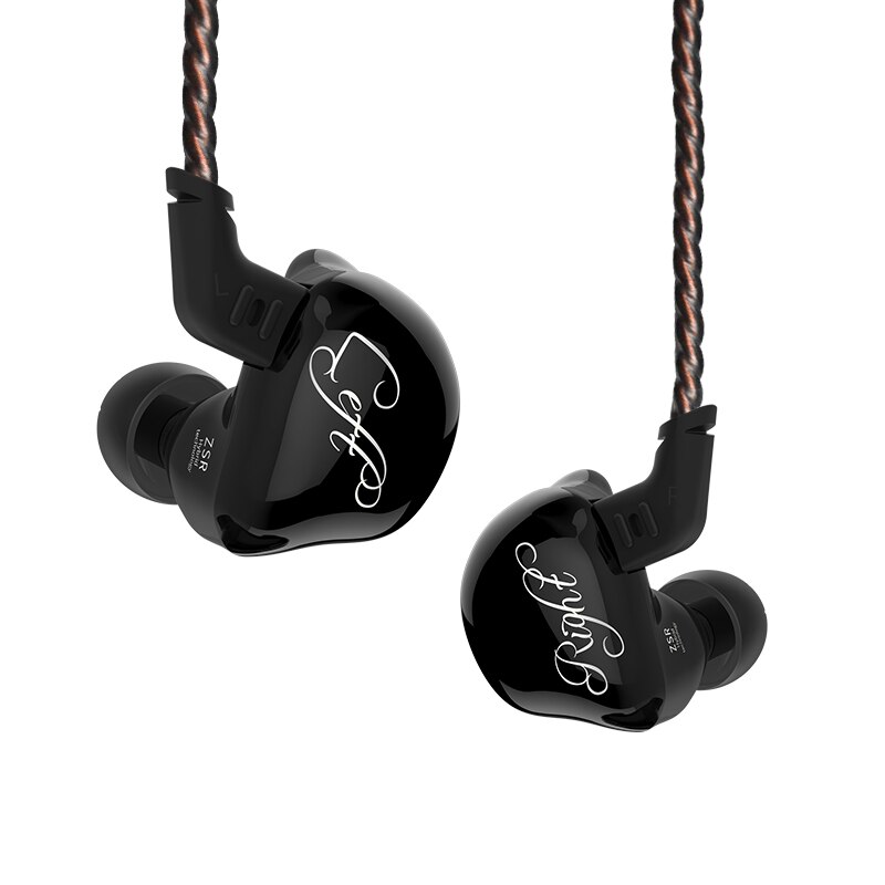 KZ ZSR 1DD 2BA Hifi Sport in-ohr Kopfhörer Dynamische Treiber Lärm abbrechen Headset Ersatz Kabel wie10 ZS10 ZST X ZSX V90 VX